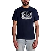 Karl Lagerfeld Mens Short Sleeve Crewneck Karl Choupette Graphic T-Shirt