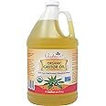 Verdana Organic Castor Oil – 1 Gallon Bulk size – Cold Pressed, Unrefined, Hexane Free - For Face, Hair, Pack Wrap