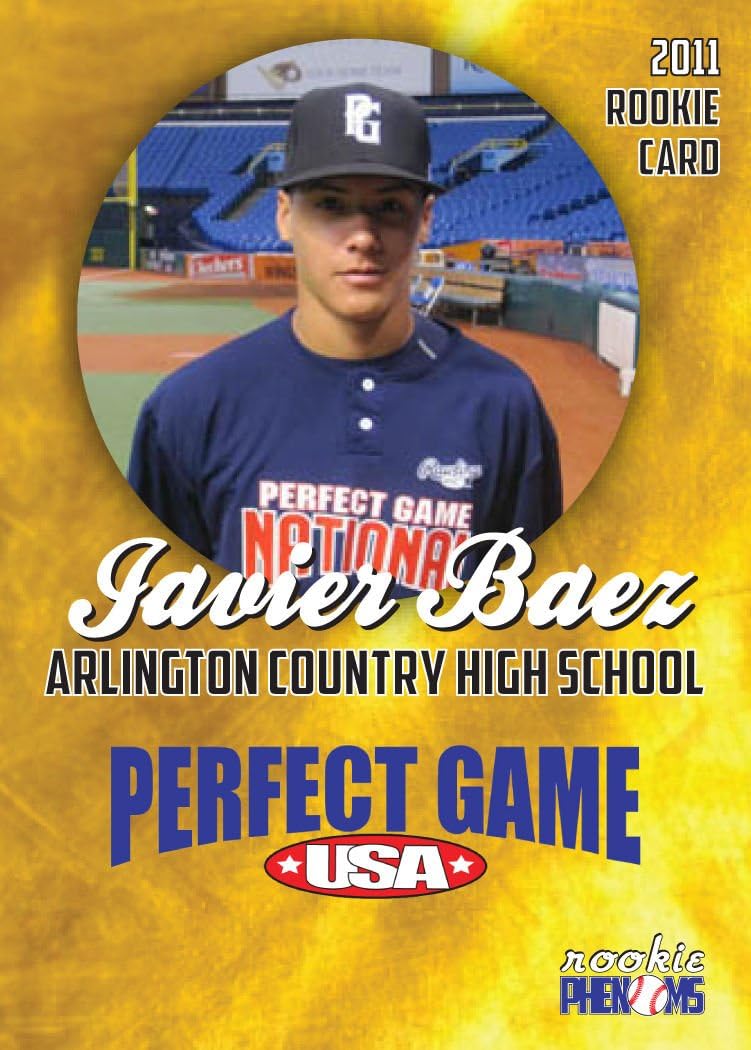 2004 FIRST GOLD HIGH SCHOOL PERFECT GAME JAVIER BAEZ PRE ROOKIE At 