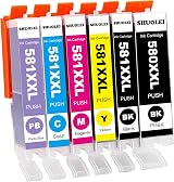SHUOLEI 580XXL 581XXL Compatible Ink Cartridges for Canon PIXMA TS8350 6-Pack view 1