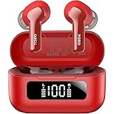 TOZO Hybrid Active Noise Cancelling Wireless Earbuds with 6 Mics AI Clear Call Ear Buds 68H Playtime with LED Display 32 Preset EQs via APP Bluetooth 5.3 IPX8 Waterproof in Ear Headphones