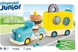 Playmobil JUNIOR 71702 Crazy Donut Truck with Stacking Features 7 pcs view 5