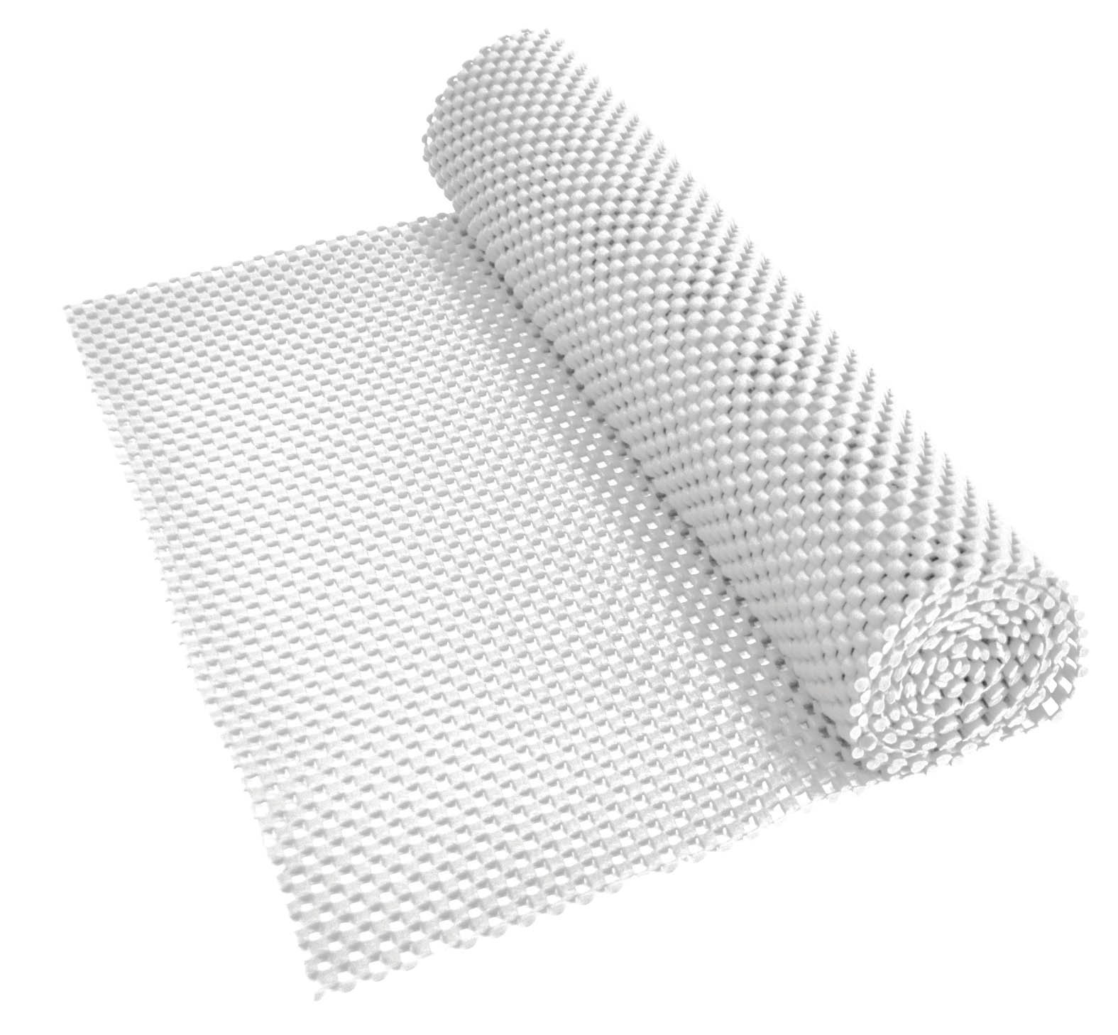 Aidapt Non Waterproof Slip White Easy to Cut 150x30 cm Fabric Mat Ideal for use Lining Draws, Shelves , and Work tops