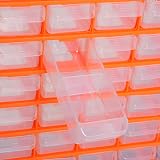 DURHAND 60-Drawer Wall Mount Parts Organizer Cabinet Garage Transparent Drawers view 8