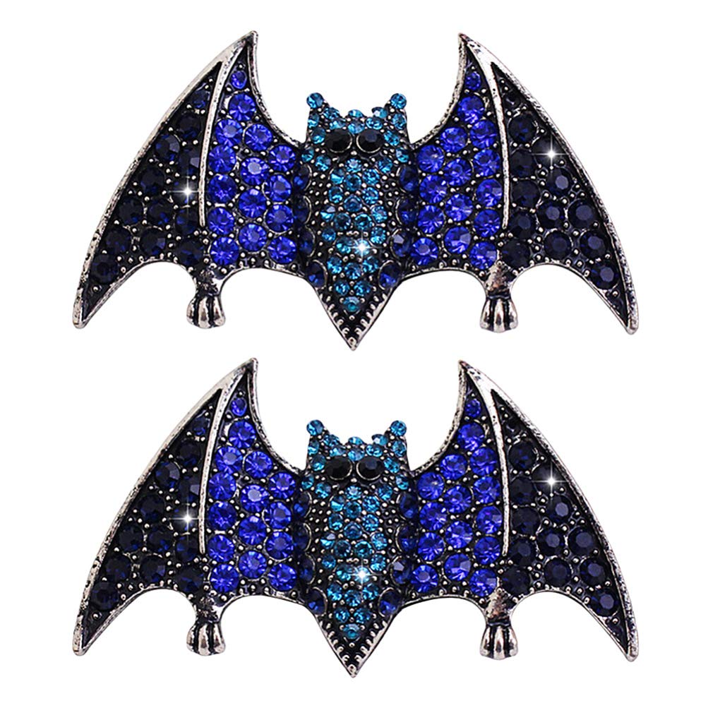 Amosfun 2pcs brooch bat shape brooch rhinestone chest pin brooch pins jewellery gift accessories for women girls ladies