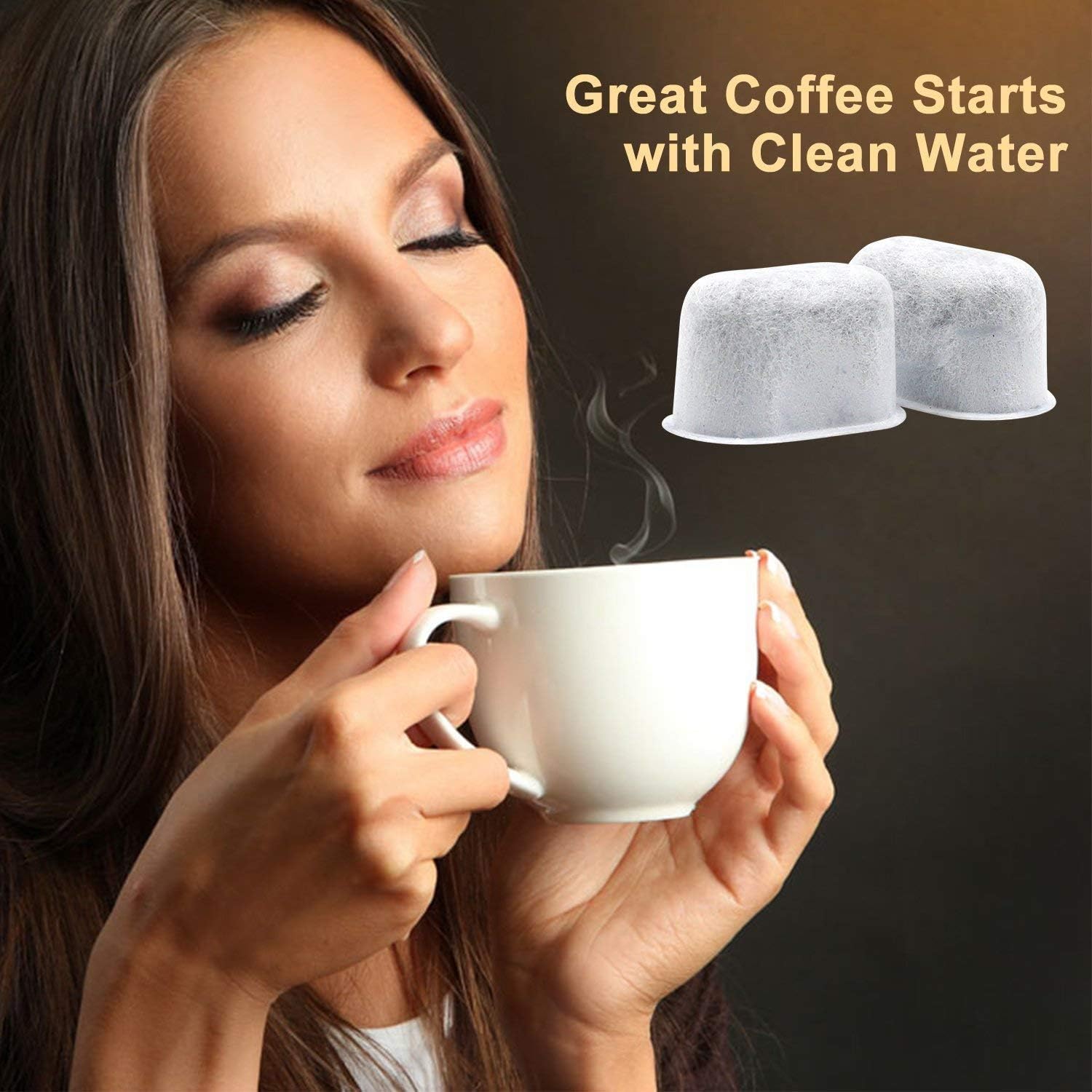 Possiave 12-Pack Cuisinart Compatible Charcoal Water Filter Replacement - for all Cuisinart Coffee Machines: Kitchen & Dining