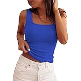 PRETTYGARDEN Womens Tank Tops 2026 Spring Casual Sleeveless Fitted Scoop Neck Basic Slim Cute Top Summer Shirt Beach Clothes