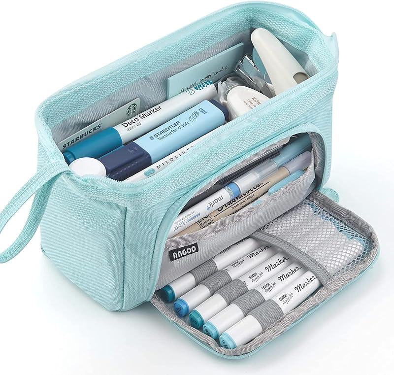 EASTHILL Large Pencil Case 100 Slot Storage Zipper Make-up Bag