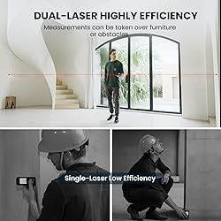 Bilateral Laser Measurement Tool,MiLESEEY 390Ft