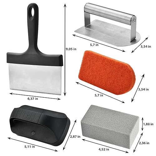 Griddle Cleaning Kit for Blackstone 15 Pieces Heavy Duty Grill
