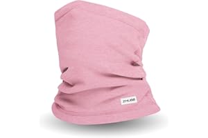 ZMUBB Winter Neck Gaiter Warmer, Windproof Fleece Face Mask Cover, Cold Weather Ski Scarf for Men and Women
