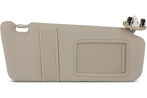 SCITOO Beige Right Passenger Side Interior Sun Visor fit for Toyota for Camry 2006-2011 with Sunroof (OE:74310-06750-E0)