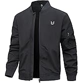 NORTHYARD Men's Bomber Jacket Lightweight Casual Windbreaker Zip Up Fashion Windproof Coat Spring Fall