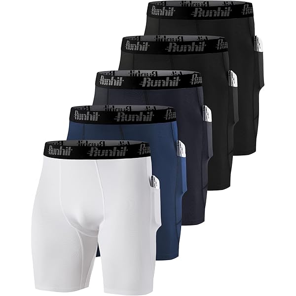 Mens Compression Shorts TELALEO 5/6 Pack Compression Shorts Men