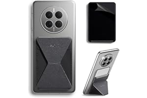 MOFT Phone Stand, Adhesive Card Holder Fits 2-3 Cards, Slim & Portable Phone Wallet, 2 Viewing Angles, RFID Blocking, Compatible with iPhone, Galaxy and Most Smartphones-Starry Grey