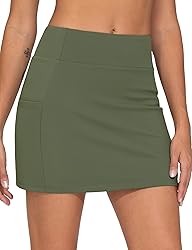 THE GYM PEOPLE Women's High Waisted Golf Skorts