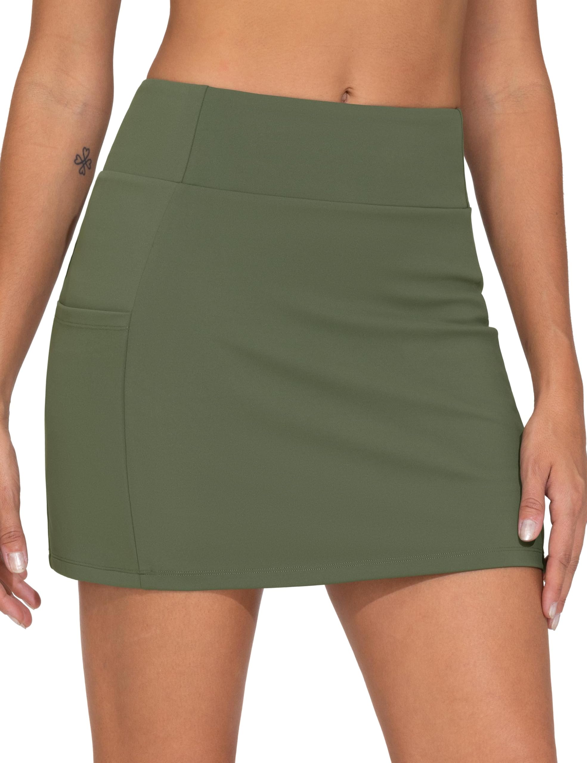 THE GYM PEOPLE Women's High Waisted Golf Skorts
