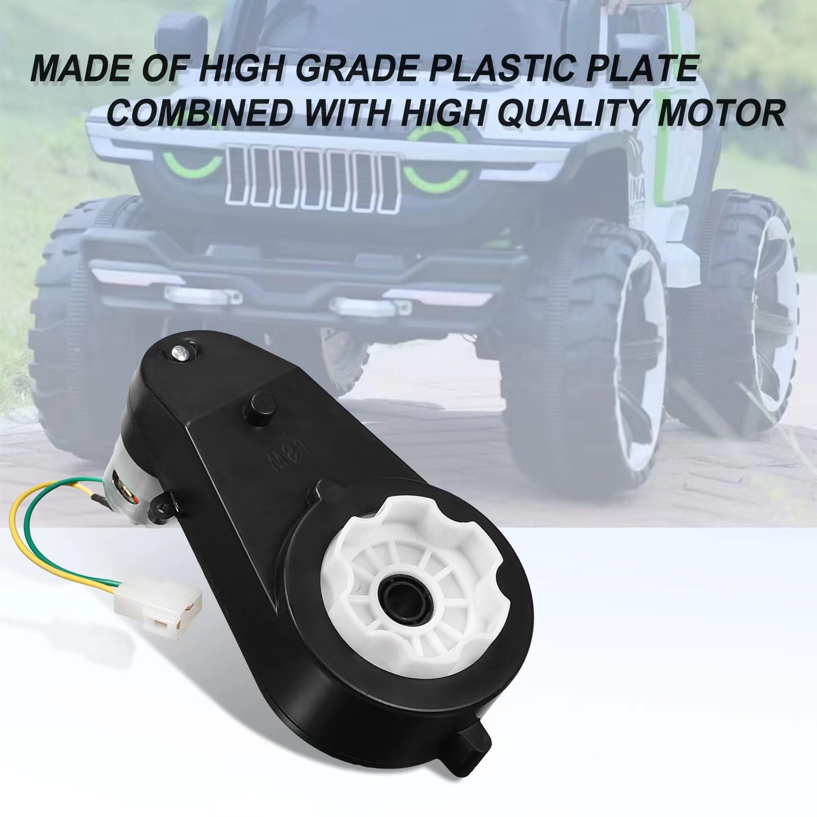 2 Pcs Kids Ride On Car Gearbox 550 24V Motor 40000RPM, Electric Motor Gearbox Motorcycles High Speed RS555 Drive Engine Match Children Ride On Toys