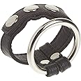 Strict Leather Leather and Steel Cock and Ball Ring