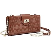 MKP COLLECTION Women Small Crossbody Shoulder Bag Zip Wallet Purse Handbags Clutch Credit Card Holder with Chain Strap
