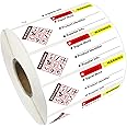 HMIS OSHA Hazardous Chemical Safety Data Stickers 1 x 2.5 inch SDS Chemical Safety Identifying MSDS Stickers with GHS Pictograms Decals for HMIS Hazard Compliant Secondary Containers 200pcs (Color3)