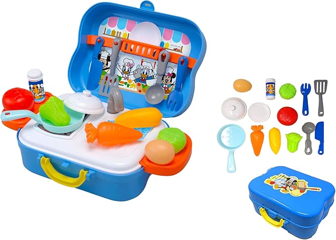 Amazon ディズニー ミッキーマウス トランク おままごと セット おもちゃ キッチン 料理 ドナルド グッズ ごっこ 玩具 セット ホビー