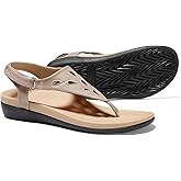 UTENAG Womens Arch Support Sandals Orthotic Thong Flip Flops