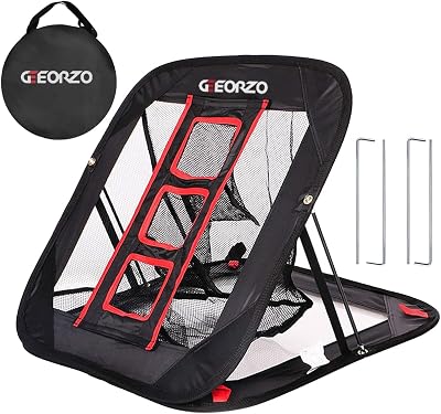 Geeorzo Golf Chipping Net Pop Up Practice Aid Garden Backyard Indoor Outdoor