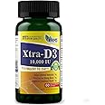 America Medic & Science Xtra D3 Vitamin D 10,000 IU (250 mcg) Cholecalciferol Supplement for Men & Women (60 Easy to Swallow Softgels) Best for Bone, Heart Health, Immune System Support, Lung Function
