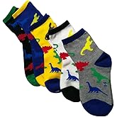 Little Kids Ankle Socks Girl Boys Cotton Cartoon Crew Socks Pack of 5