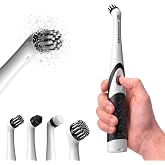 SonicScrubber Household Cleaning Brush Power Scrubber - Electric Spin Scrubber Brush for Home, Kitchen &amp; Bathroom - Grout Cleaner &amp; Removes Mould (Washing-Up System Spin Brush)
