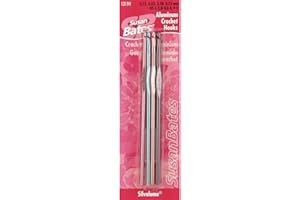 Susan Bates Silvalume Aluminum Crochet Hook, Set of 4