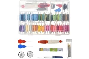 Embroidery Thread, 6 Strand Hand Embroidery Supplies Rainbow Embroidery Floss, Cross Stitch Thread for Bracelet, DIY Crafts, 