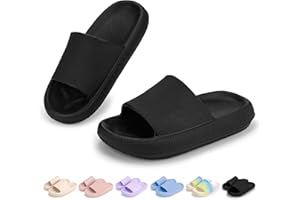 Cubufly Cloud Slides for Kids丨Boys Girls Shower Slippers Slip on Sandals丨Non-Slip Open Toe Pillow Slippers Sandals丨Quick Drying Summer Beach Pool Shoes