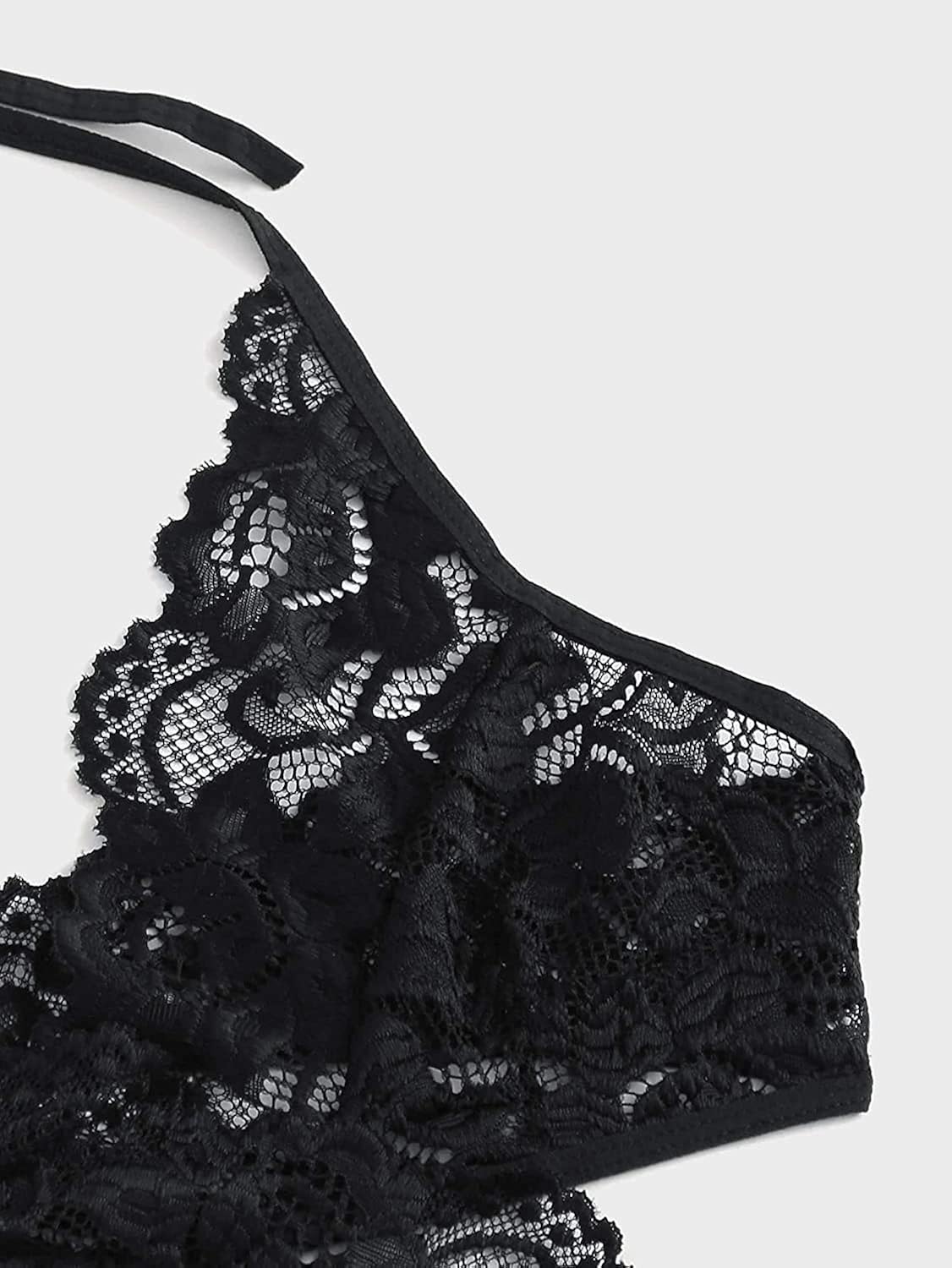 Donnalla Women Sexy Lingerie Set Two Piece Lace Bra and Panty Set Bralette Sleepwear: Clothing