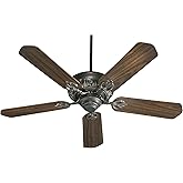 Quorum 78525-95 European Influence 52``Ceiling Fan from Chateaux Collection in Bronze/Dark Finish,