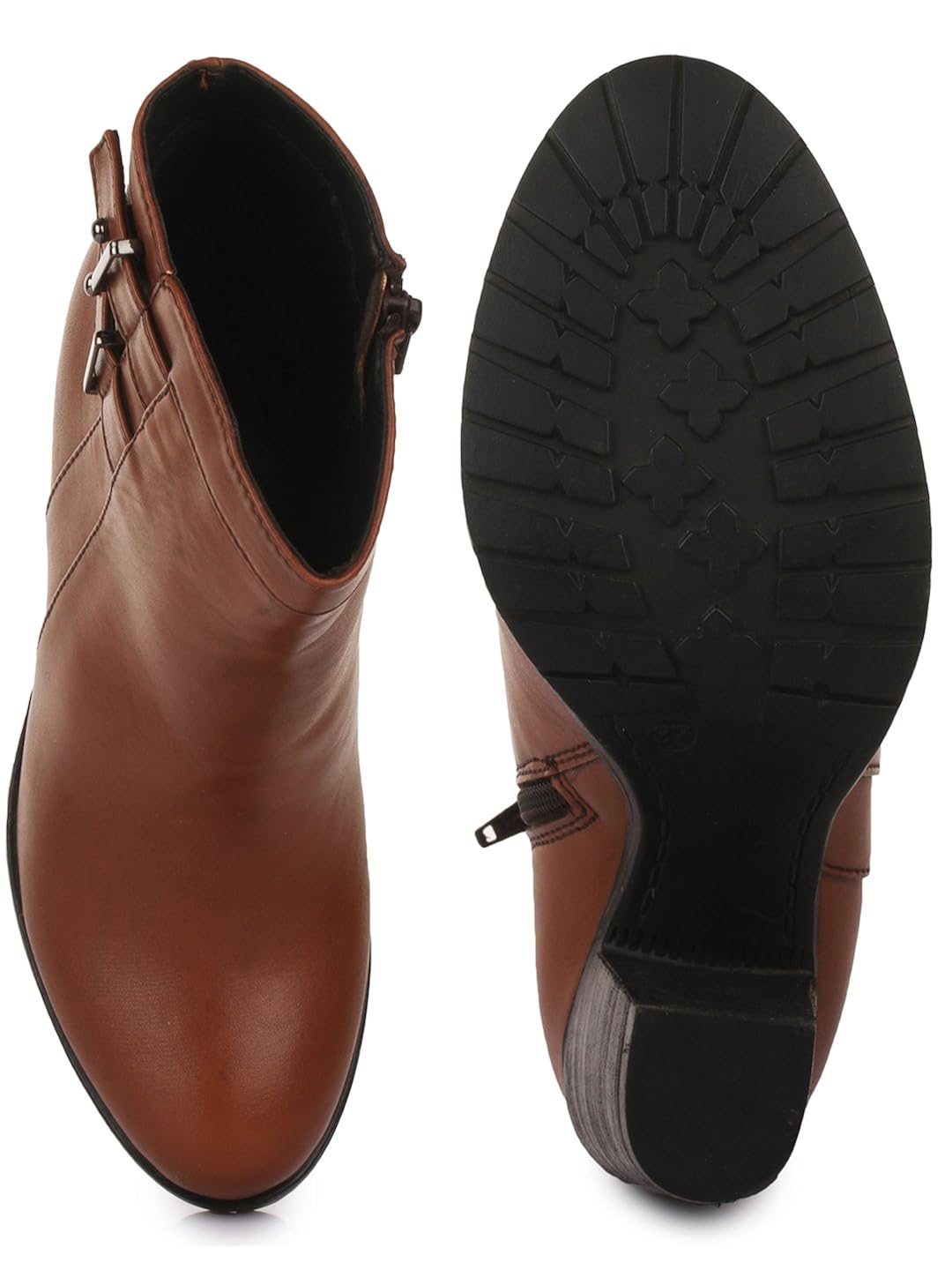 bruno manetti women tan synthetic leather boots