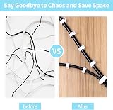 Abnii Cable Clips 10 mm 100 Pcs Nail Clips Strong Durable White Round view 4