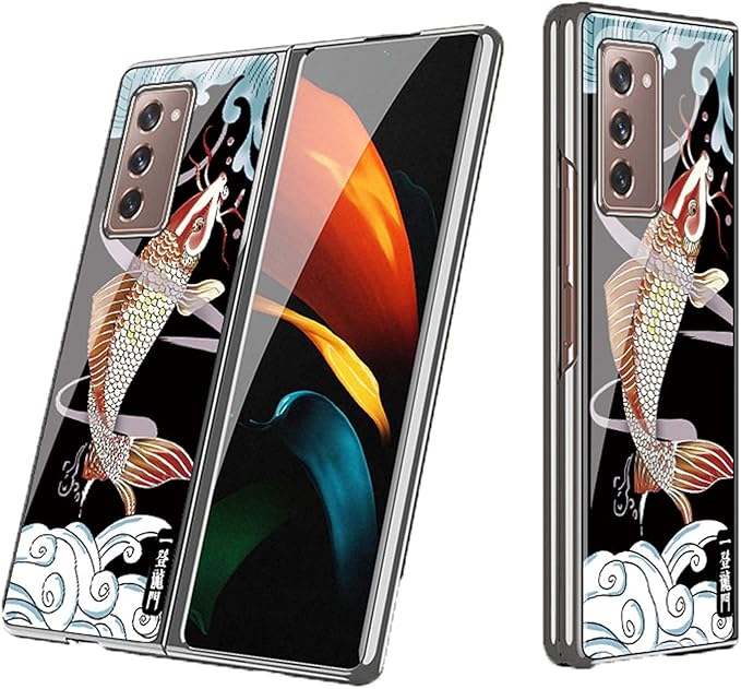 Case for Samsung Galaxy Z Fold 2 5G, UltraThin Plating Mirror Phone Case Flip Shockproof Cover