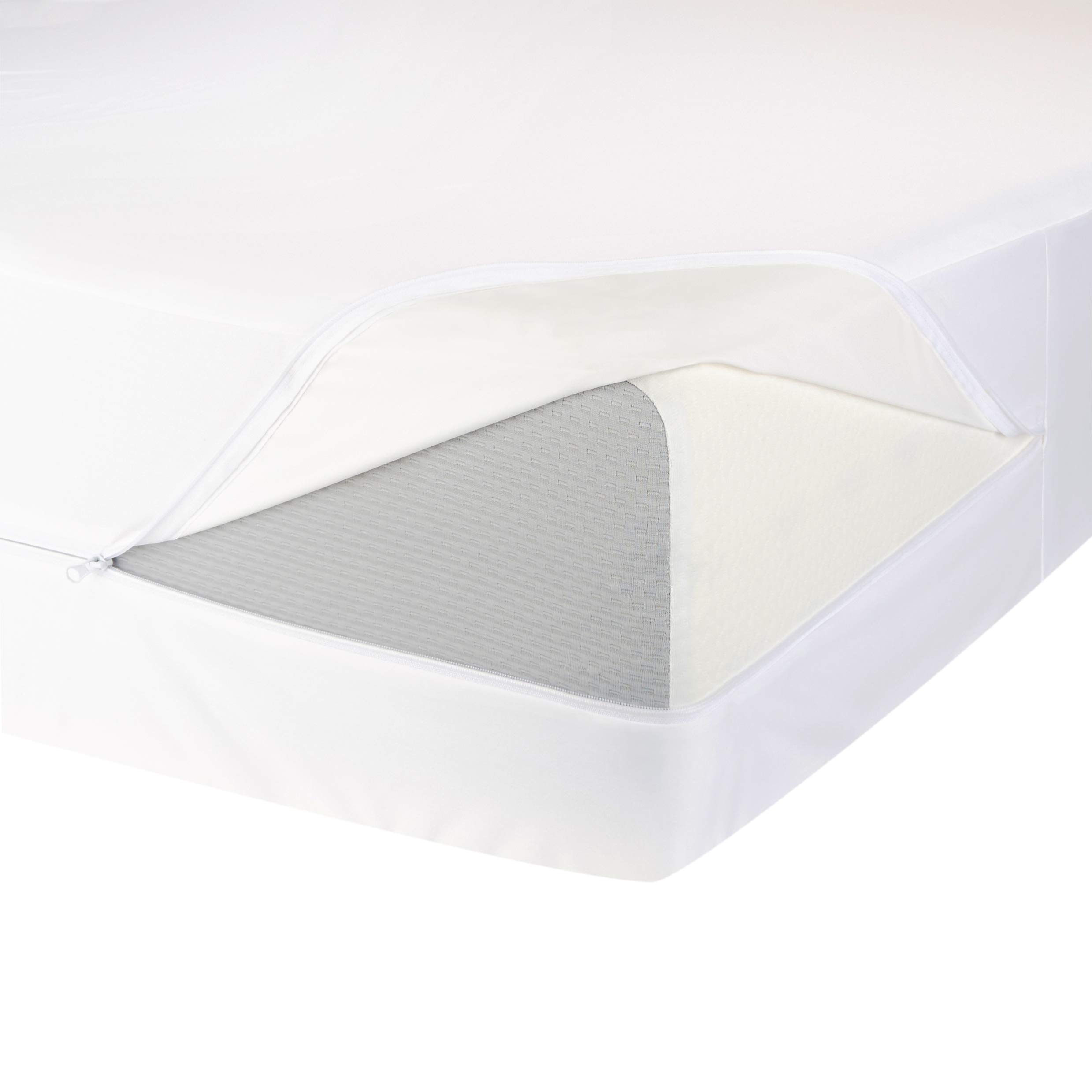 AmazonBasics FullyEncased Waterproof Mattress Protector Queen