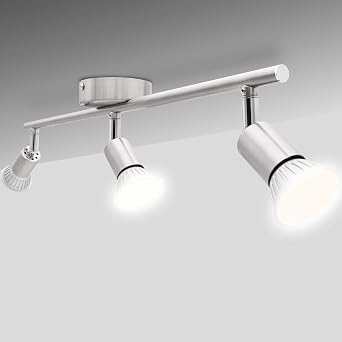 National Electronics Deckenstrahler 3 Flammig Gu10 3 5w 250 Lumen Smd Led Deckenlampe Ac 230v 120 Deckenleuchte Warmweiss Amazon De Beleuchtung