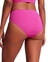 CRZ YOGA Bikini Bottoms for Women Mid Rise Full