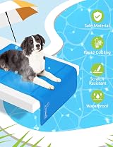 Pecute Dog Cooling Mat Extra Large 120x75cm Self Cooling Gel Pad Grey view 2