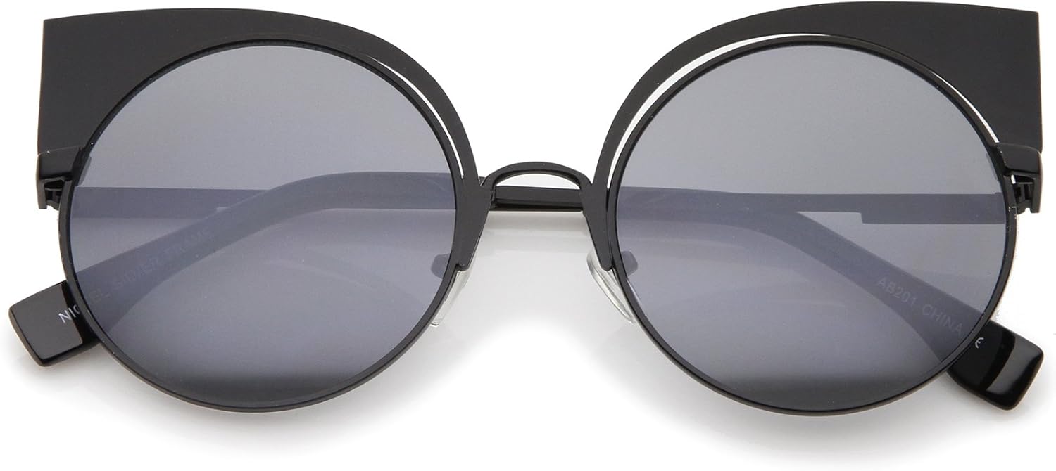 sunglasses round cat eye