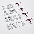 1.6T 1.8T 2.0T 3.0T Turbo Trunk Emblem Badge Universal Type 4.3inch x 0.9inch (2.0T)