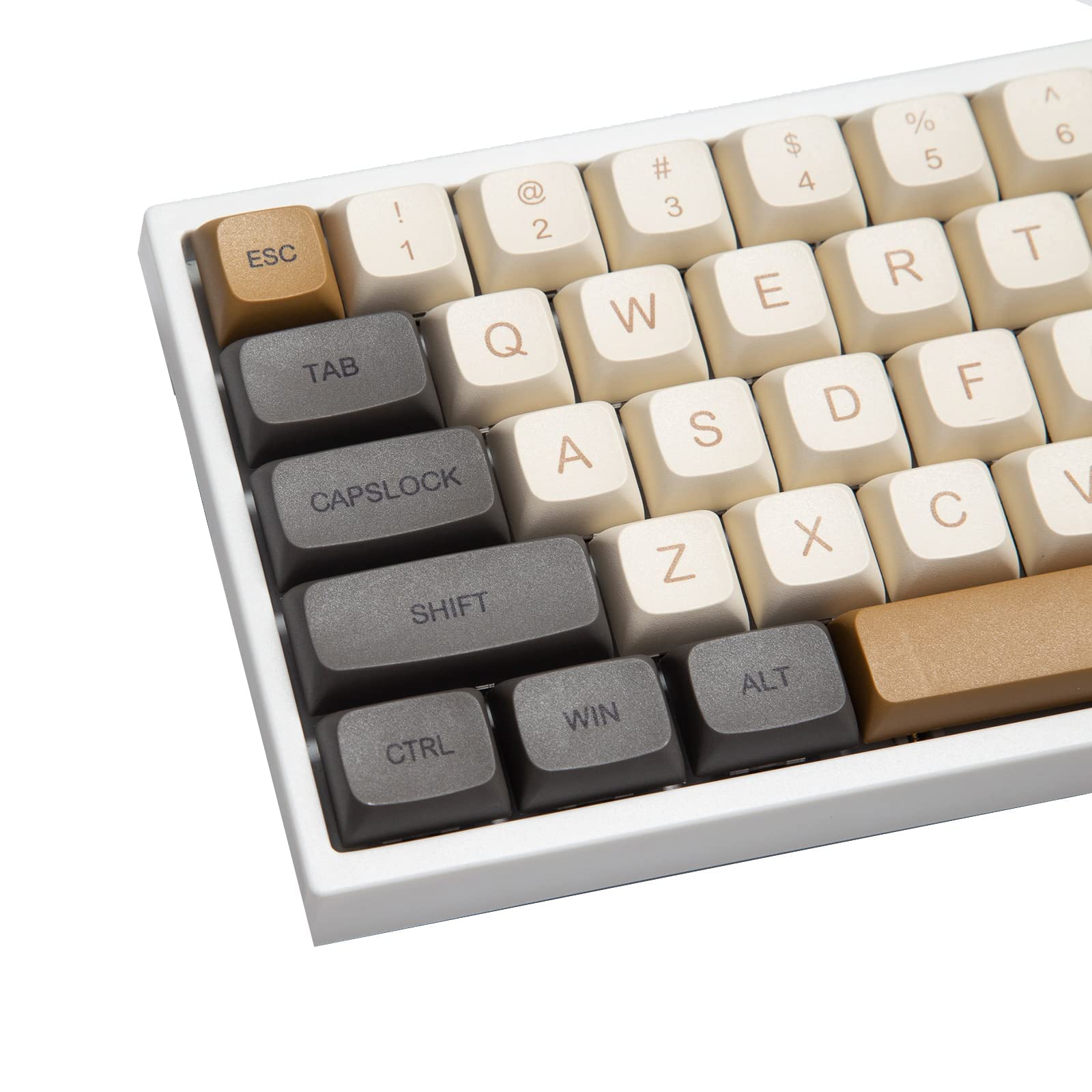 Photo 1 of Guffercty kred XDA Profile Keycaps 125 Retro PBT Key Cap Cover Set Dye Sublimation ANSI US Layout for Cherry Mx Switch Mechanical Keyboard (XDA/Ember)