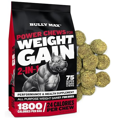 Bully Max Dog Weight Gainer Soft Chews for Puppies and Adults