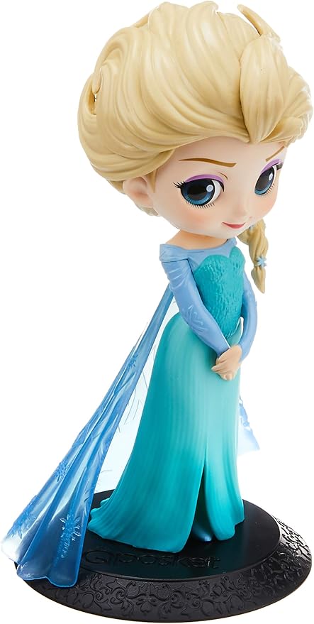 Amazon Com Banpresto Frozen Q Posket Elsa Normal Color Figure Toys Games
