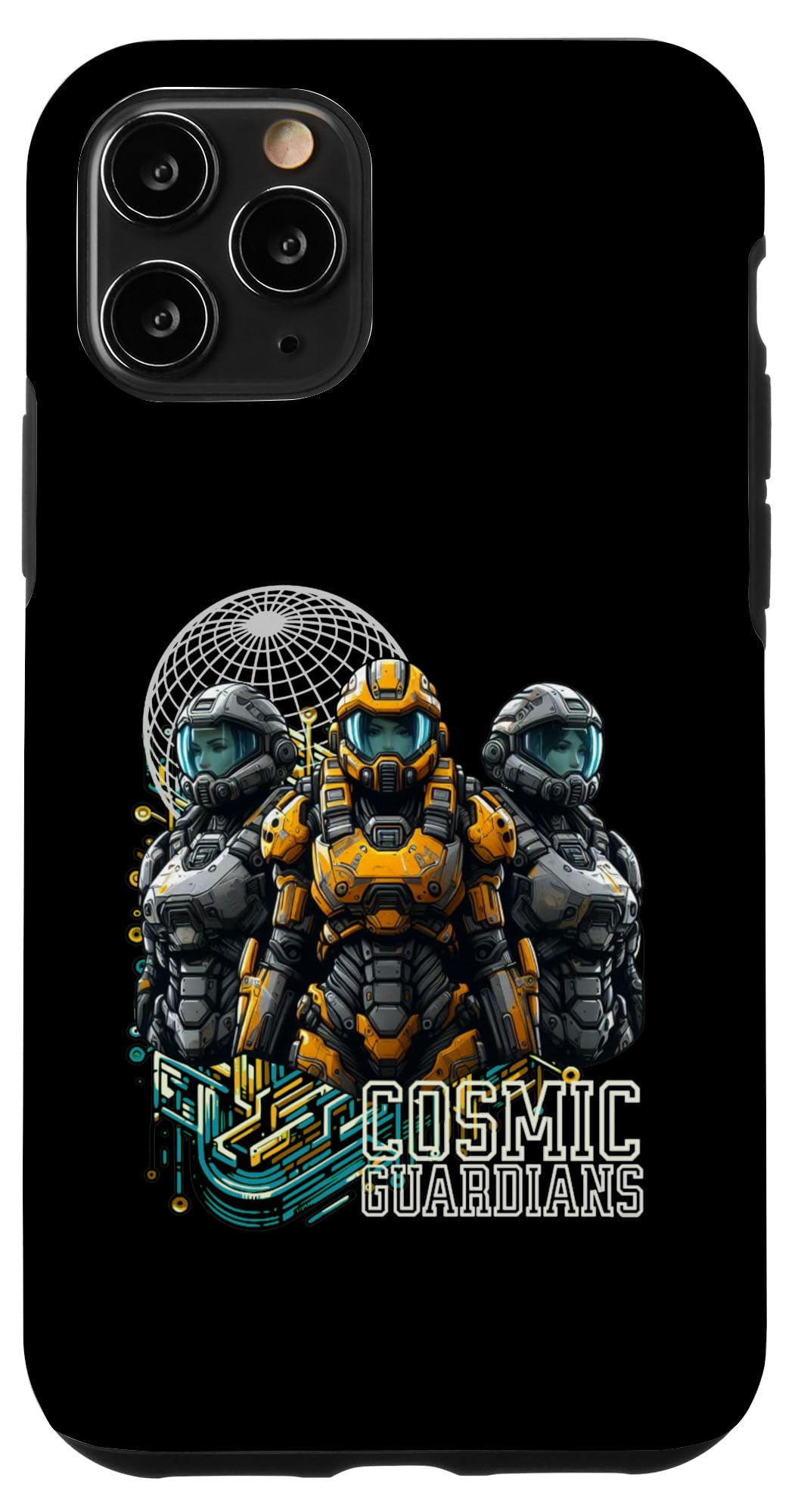 iPhone 11 Pro Futuristic Robot Cyborg Soldiers Sci-Fi Space Design Case