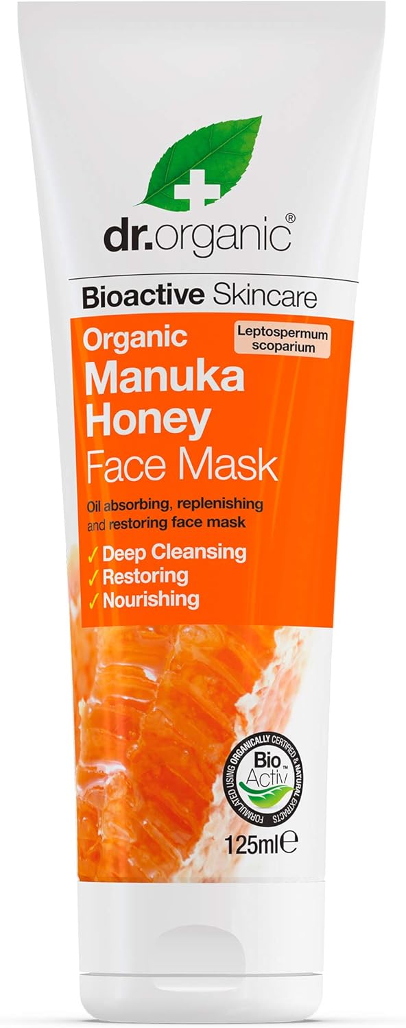 Dr Organic Manuka Honey Face Mask, Nourising, Dry Skin, Mens, Womens, Natural, Vegetarian, Cruelty-Free, Paraben & SLS-Free - Image 5